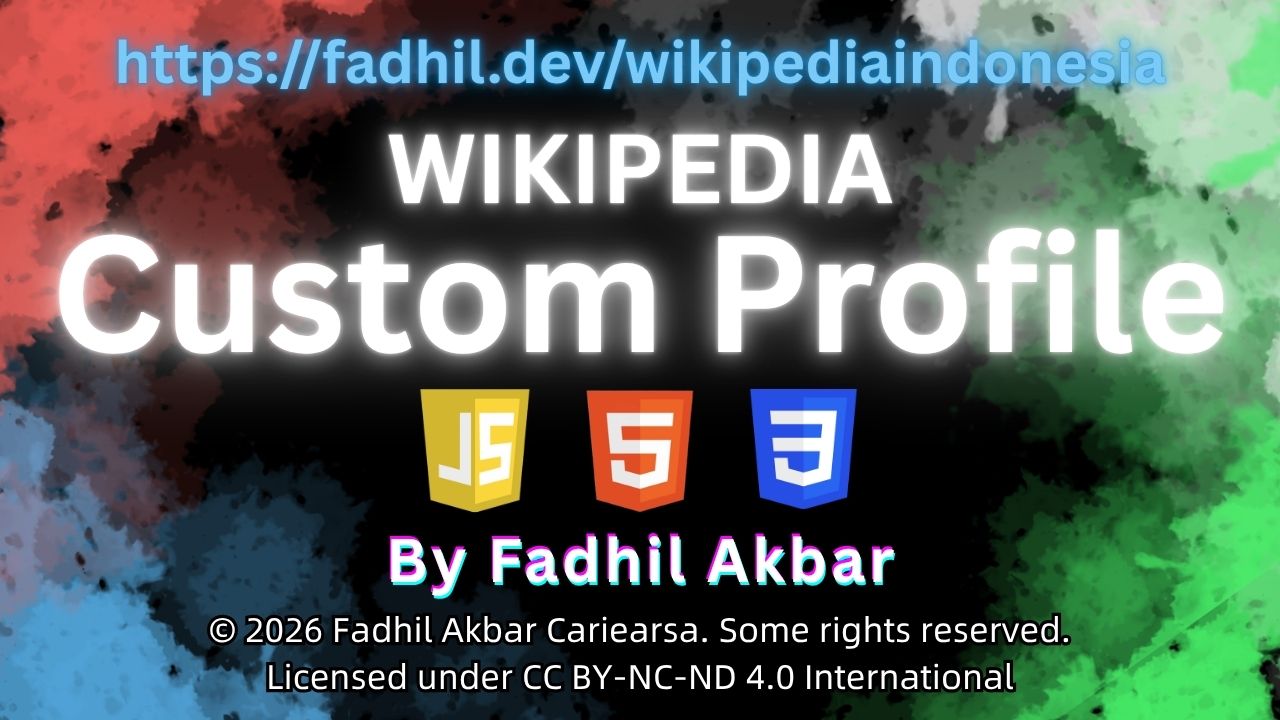 Wikipedia Custom Profile Banner